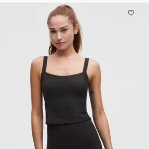 lululemon align lace panel tank black